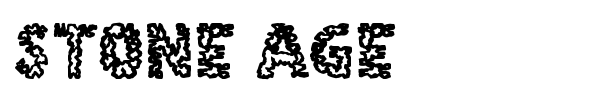 Stone Age font preview